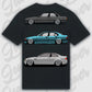 T-Shirt E30 - E46 - personalisierbar Standard T-Shirt ( Back Print ) Black