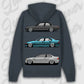 Hoodie E30 - E46 - personalisierbar Premium Hoodie India-Ink-Grey