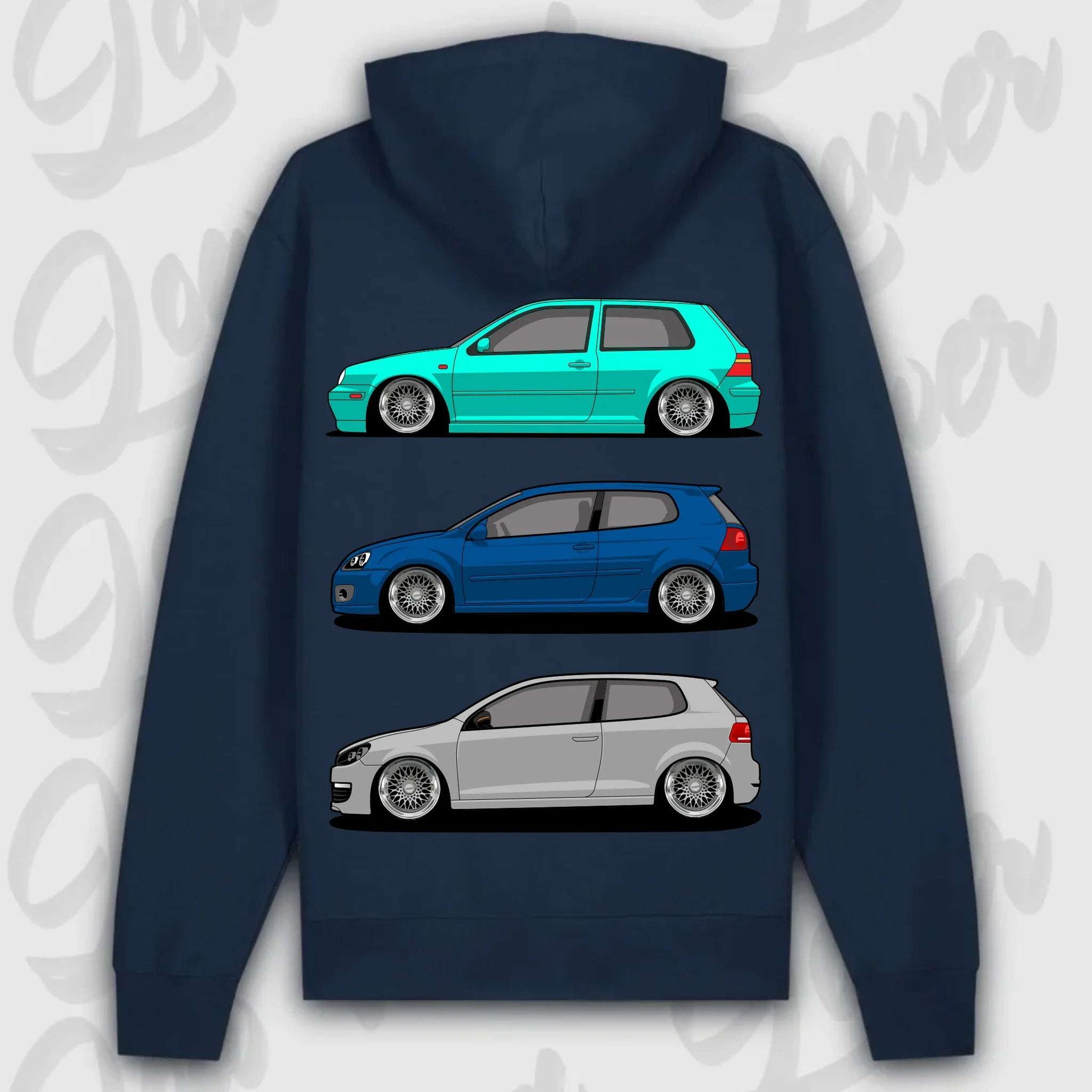 Hoodie MK4 - MK6 - personalisierbar Premium Hoodie French-Navy