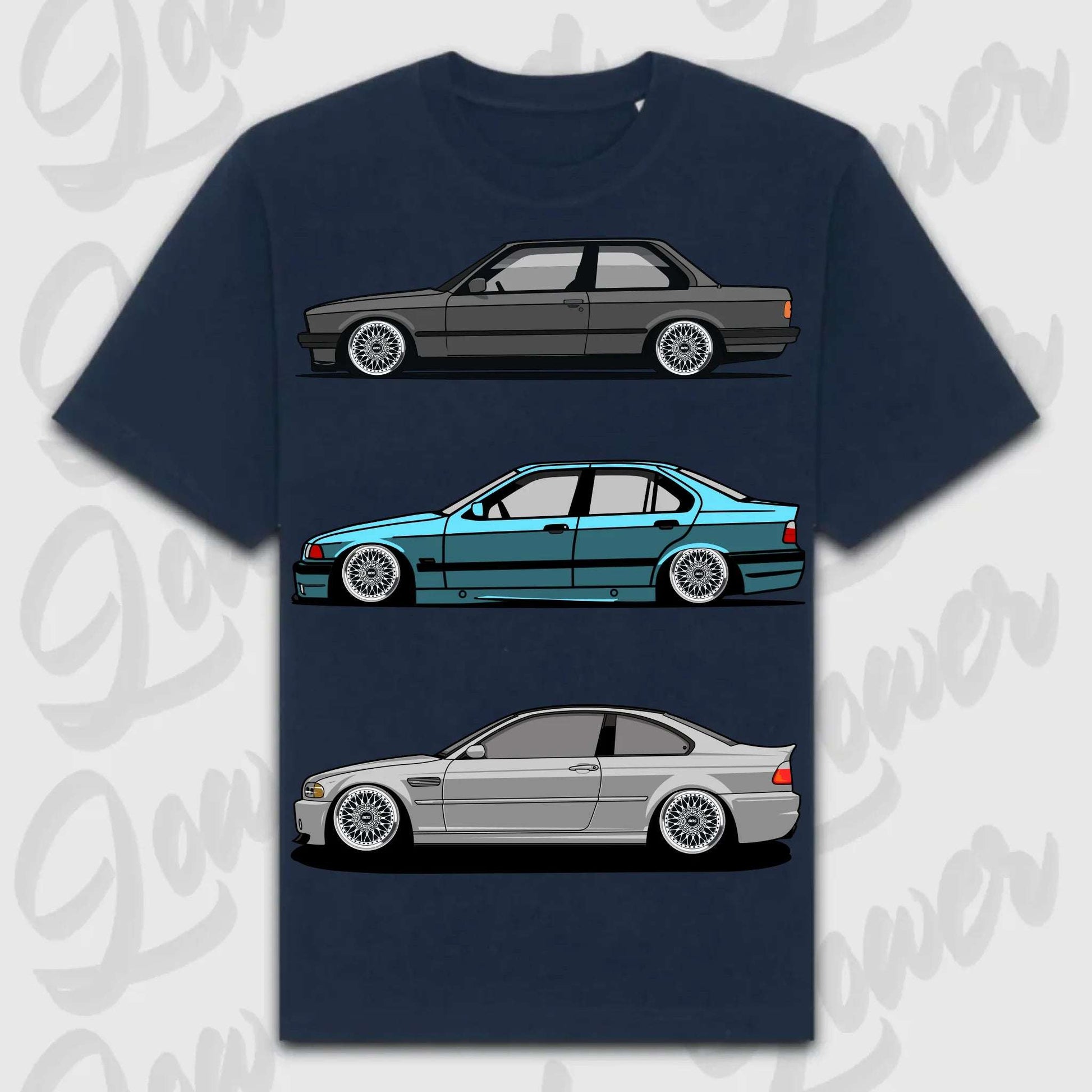 T-Shirt E30 - E46 - personalisierbar Oversized T-Shirt ( Front Print )