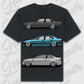 T-Shirt E30 - E46 - personalisierbar Oversized T-Shirt ( Front Print ) Black