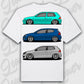 T-Shirt MK4 - MK6 - personalisierbar Oversized T-Shirt ( Back Print ) White