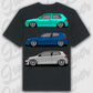 T-Shirt MK4 - MK6 - personalisierbar Oversized T-Shirt ( Back Print ) Black