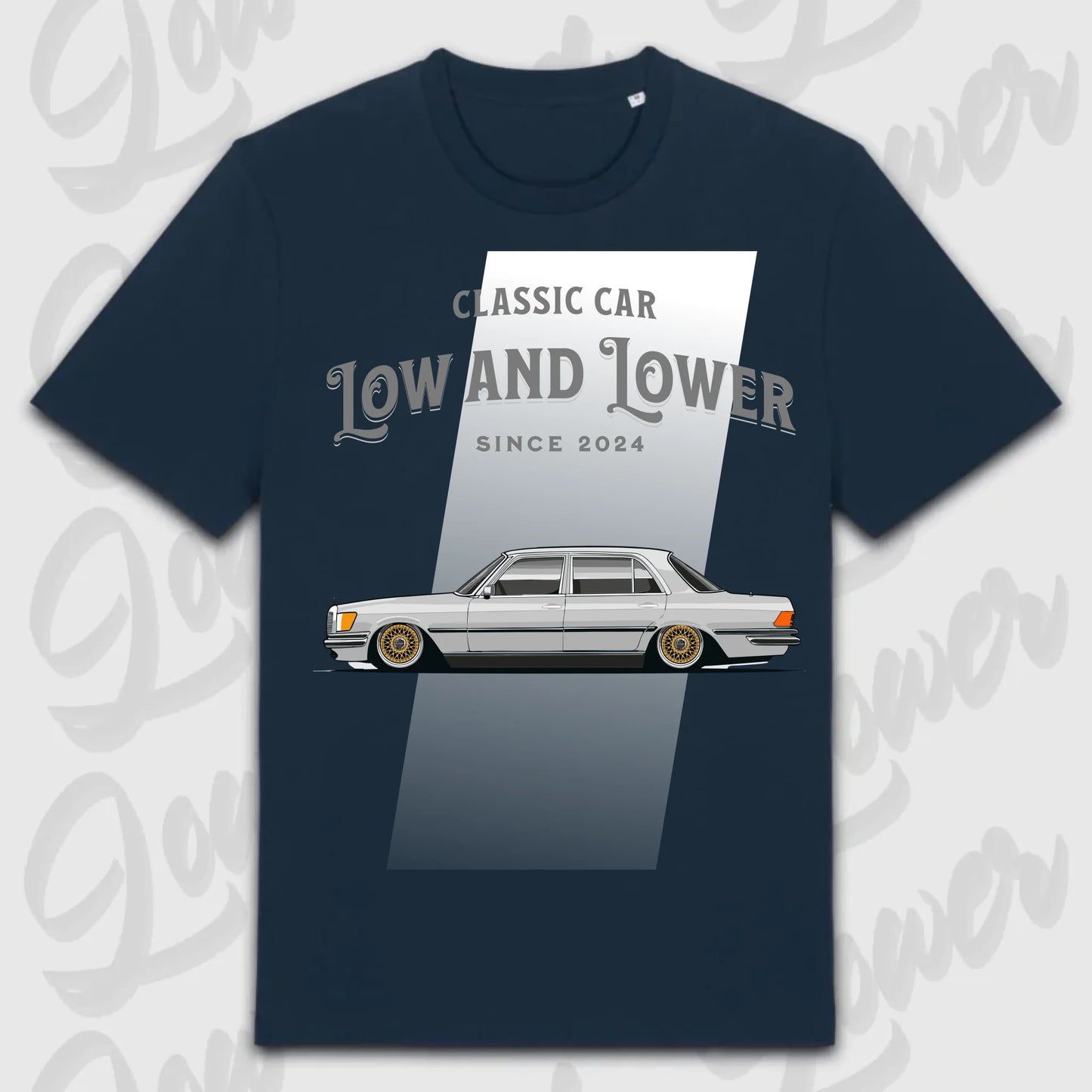 T-Shirt W116 - personalisierbar Standard T-Shirt ( Front Print ) French-Navy