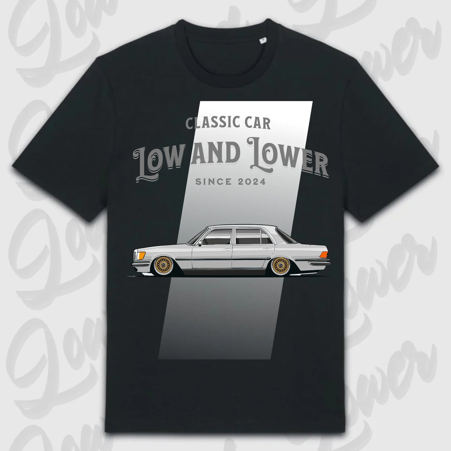 T-Shirt W116 - personalisierbar Standard T-Shirt ( Front Print ) Black