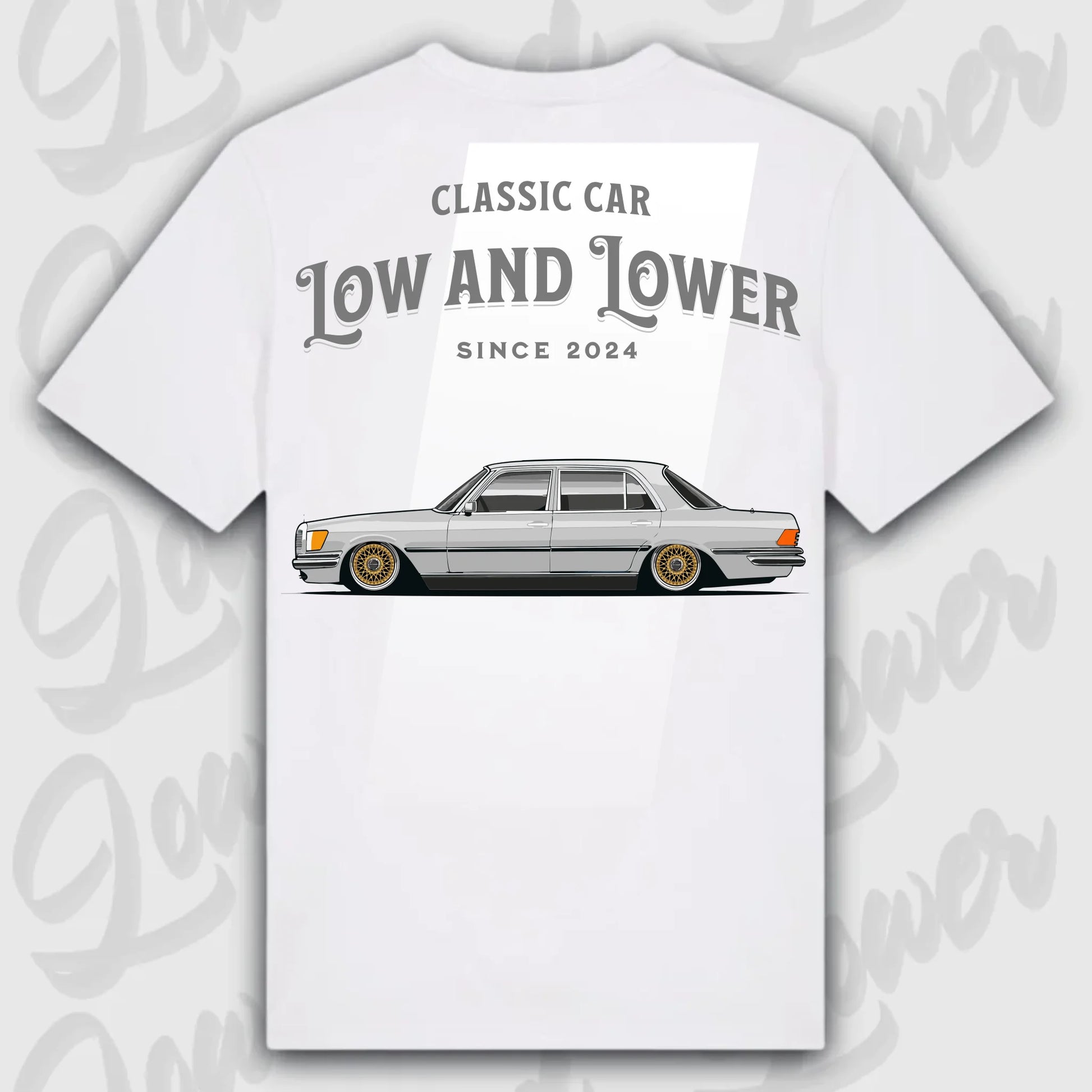 T-Shirt W116 - personalisierbar Standard T-Shirt ( Back Print ) White