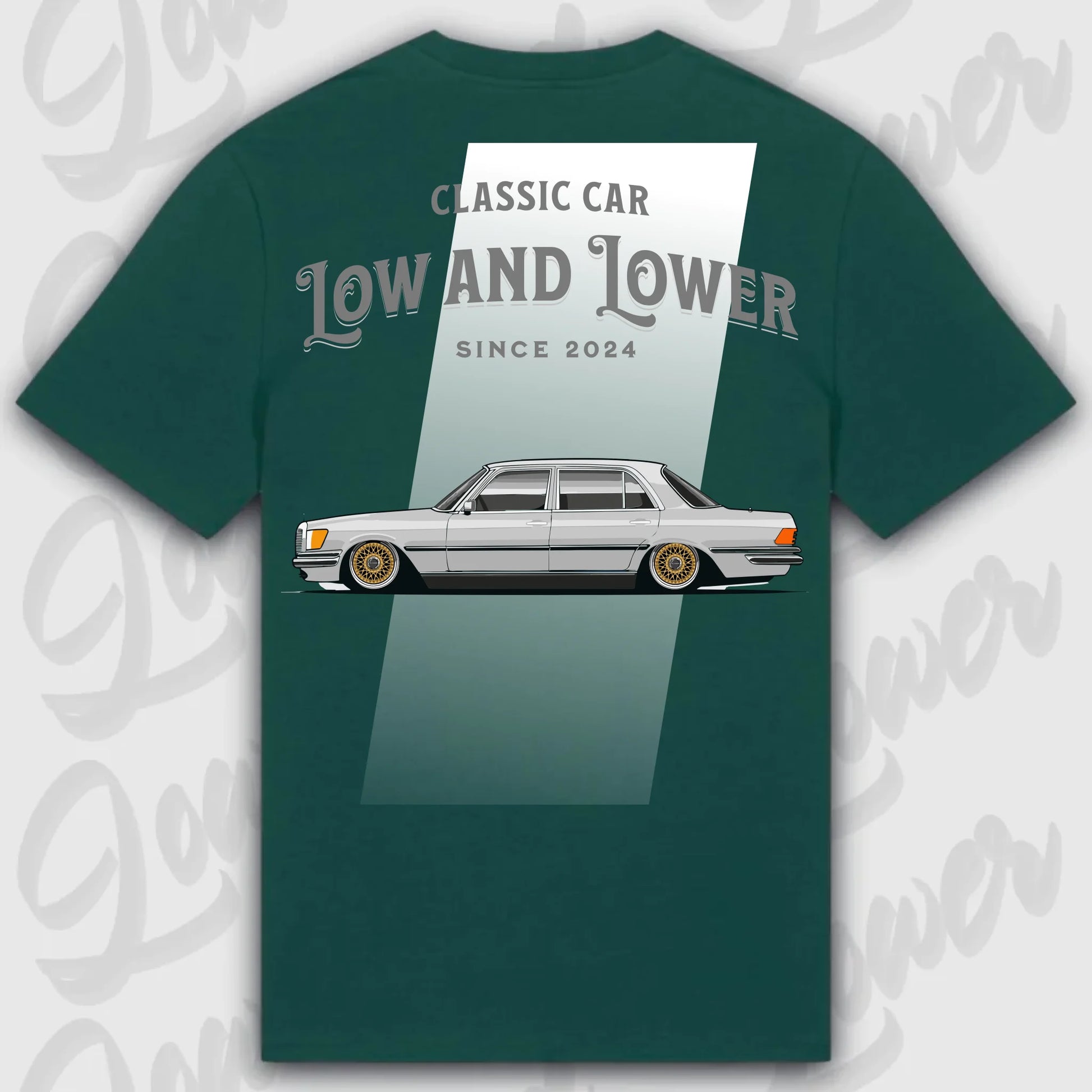 T-Shirt W116 - personalisierbar Standard T-Shirt ( Back Print ) Glazed-Green XXL