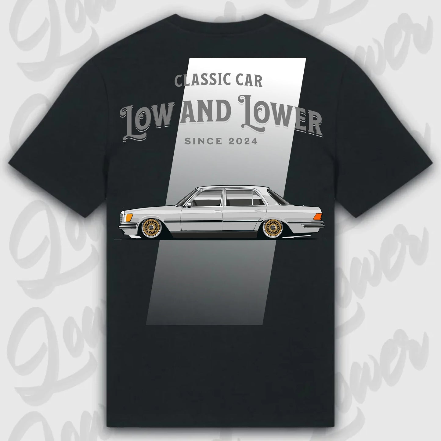 T-Shirt W116 - personalisierbar Standard T-Shirt ( Back Print ) Black