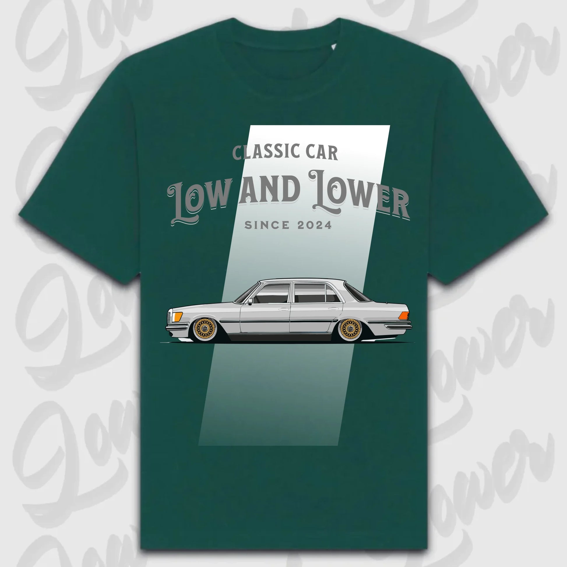 T-Shirt W116 - personalisierbar Oversized T-Shirt ( Front Print ) Glazed-Green