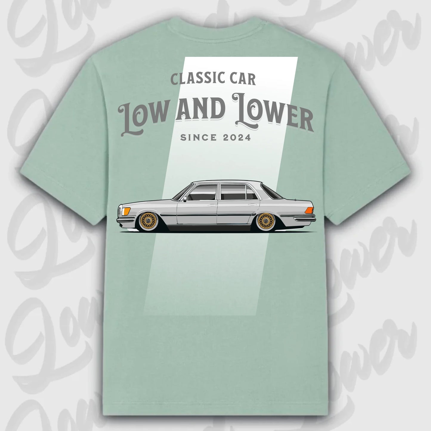 T-Shirt W116 - personalisierbar Oversized T-Shirt ( Back Print ) Aloe