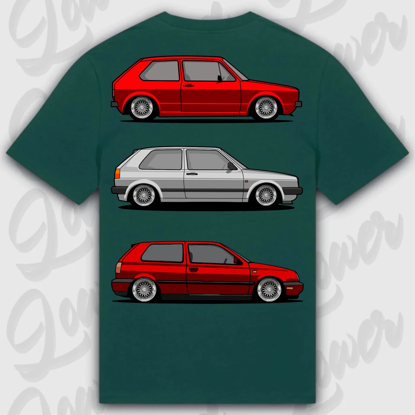 T-Shirt MK1 - MK 3 - personalisierbar Standard T-Shirt ( Back Print ) Glazed-Green XXL