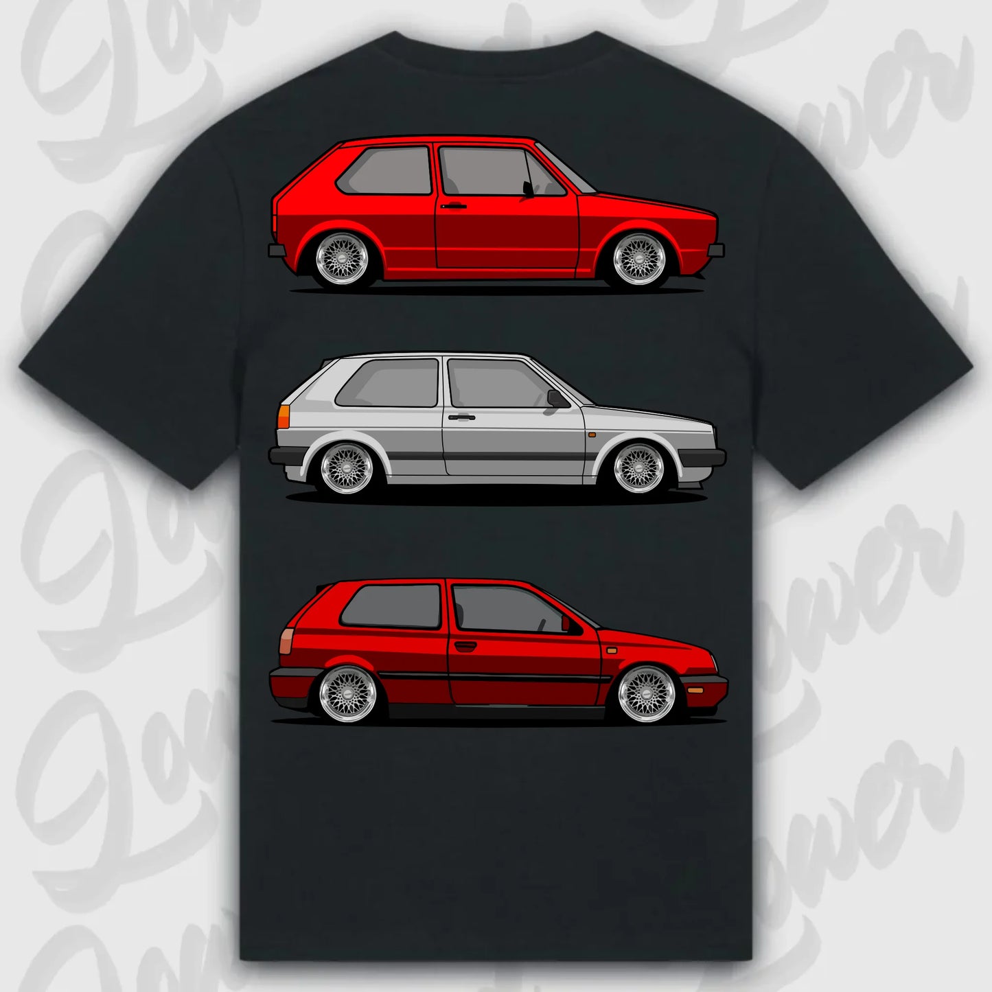 T-Shirt MK1 - MK 3 - personalisierbar Standard T-Shirt ( Back Print ) Black