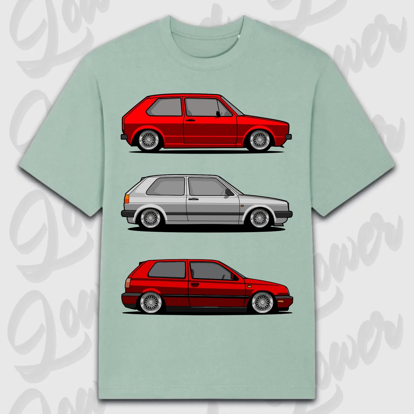 T-Shirt MK1 - MK 3 - personalisierbar Oversized T-Shirt ( Front Print ) Aloe