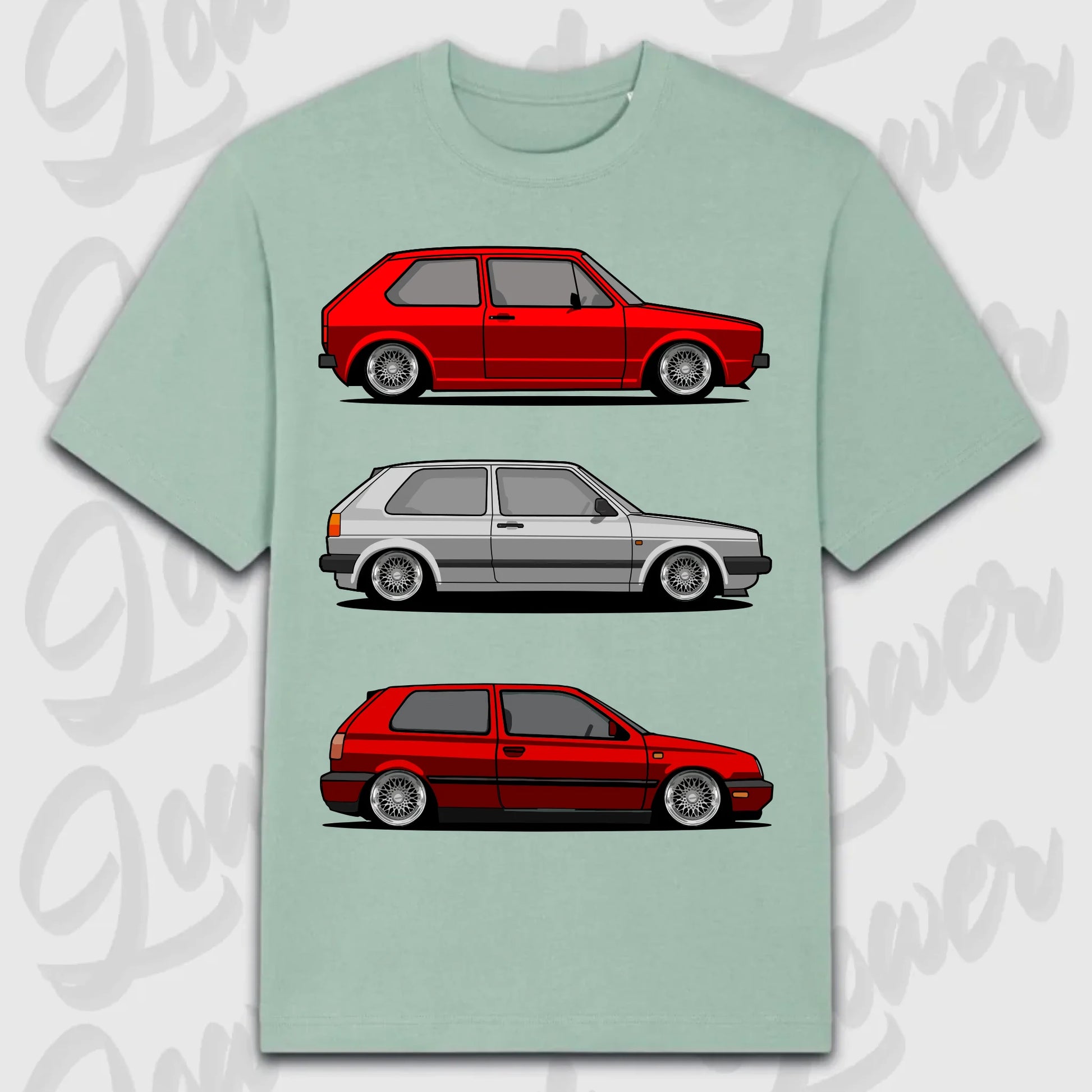 T-Shirt MK1 - MK 3 - personalisierbar Oversized T-Shirt ( Front Print ) Aloe