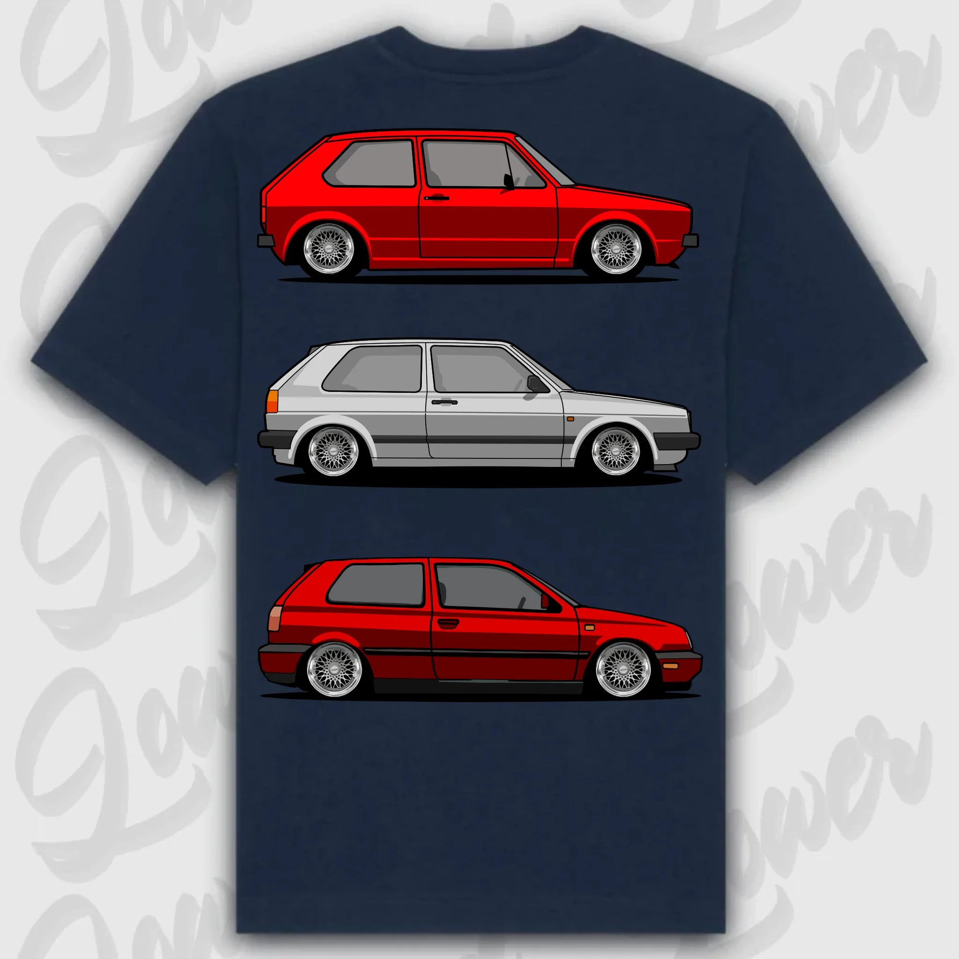 T-Shirt MK1 - MK 3 - personalisierbar Oversized T-Shirt ( Back Print )