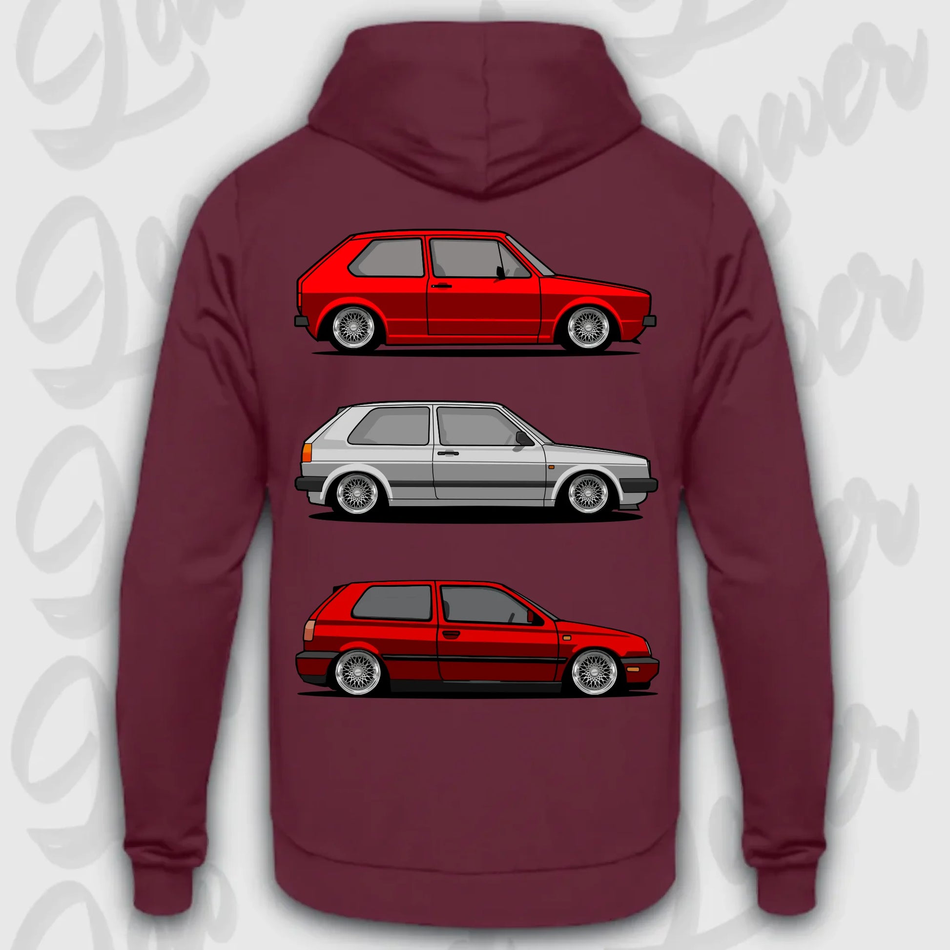 Hoodie MK1 - MK3 - personalisierbar Standard Hoodie Burgundy