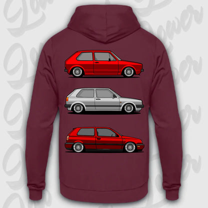 Hoodie MK1 - MK3 - personalisierbar Standard Hoodie Burgundy