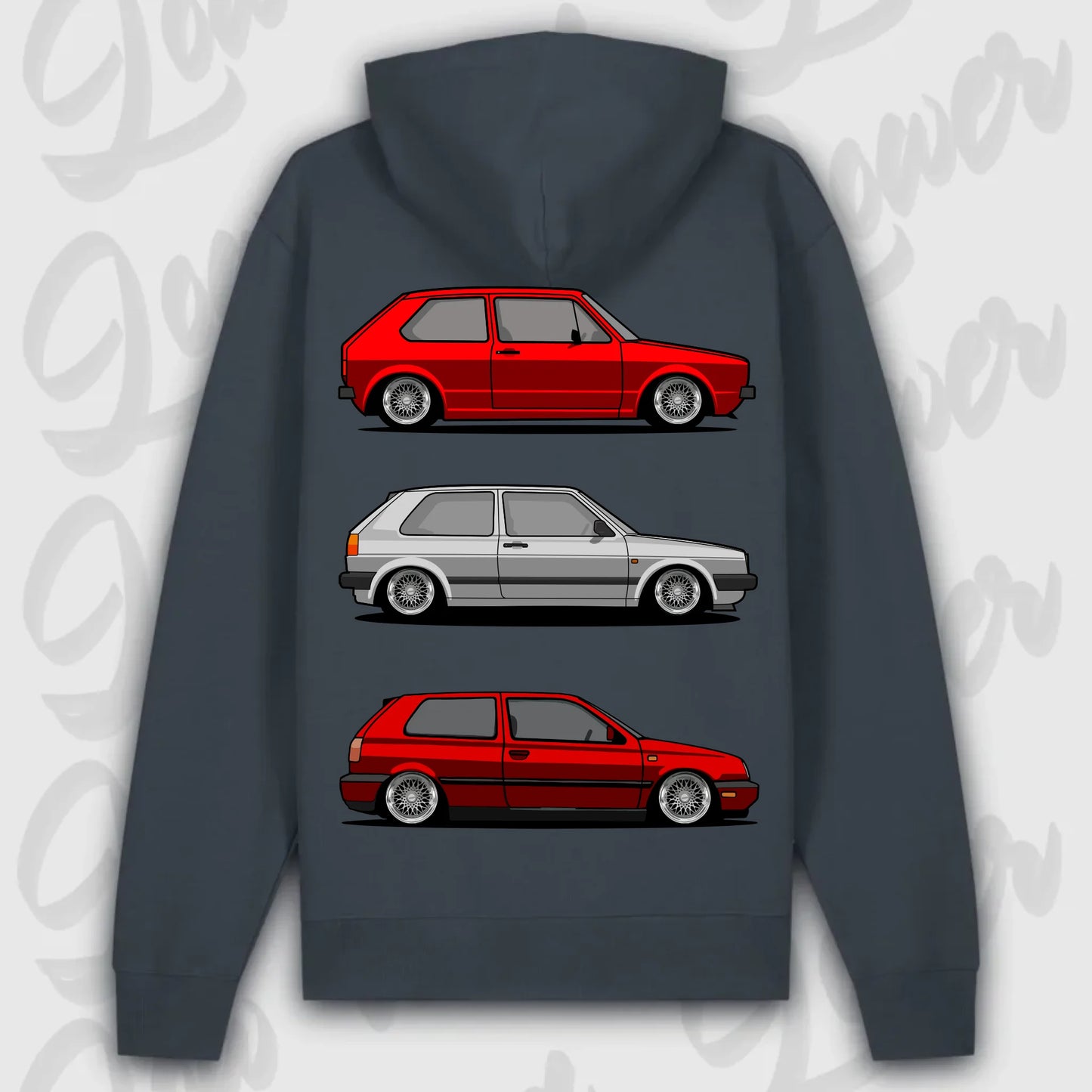 Hoodie MK1 - MK3 - personalisierbar Premium Hoodie India-Ink-Grey