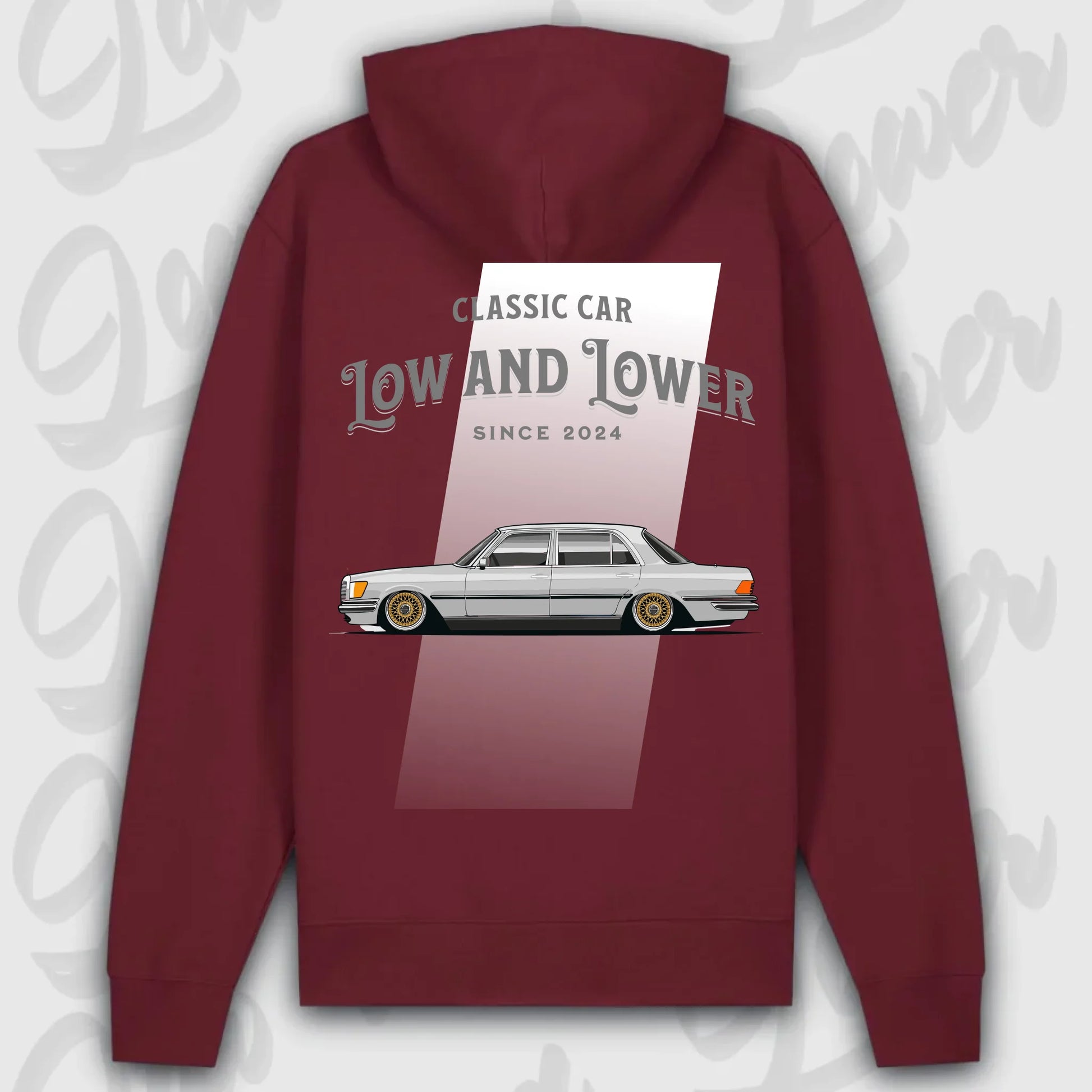 Hoodie W116 - personalisierbar Premium Hoodie Burgundy