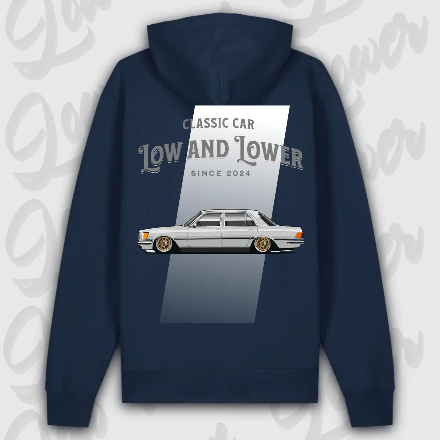 Hoodie W116 - personalisierbar Premium Hoodie French-Navy