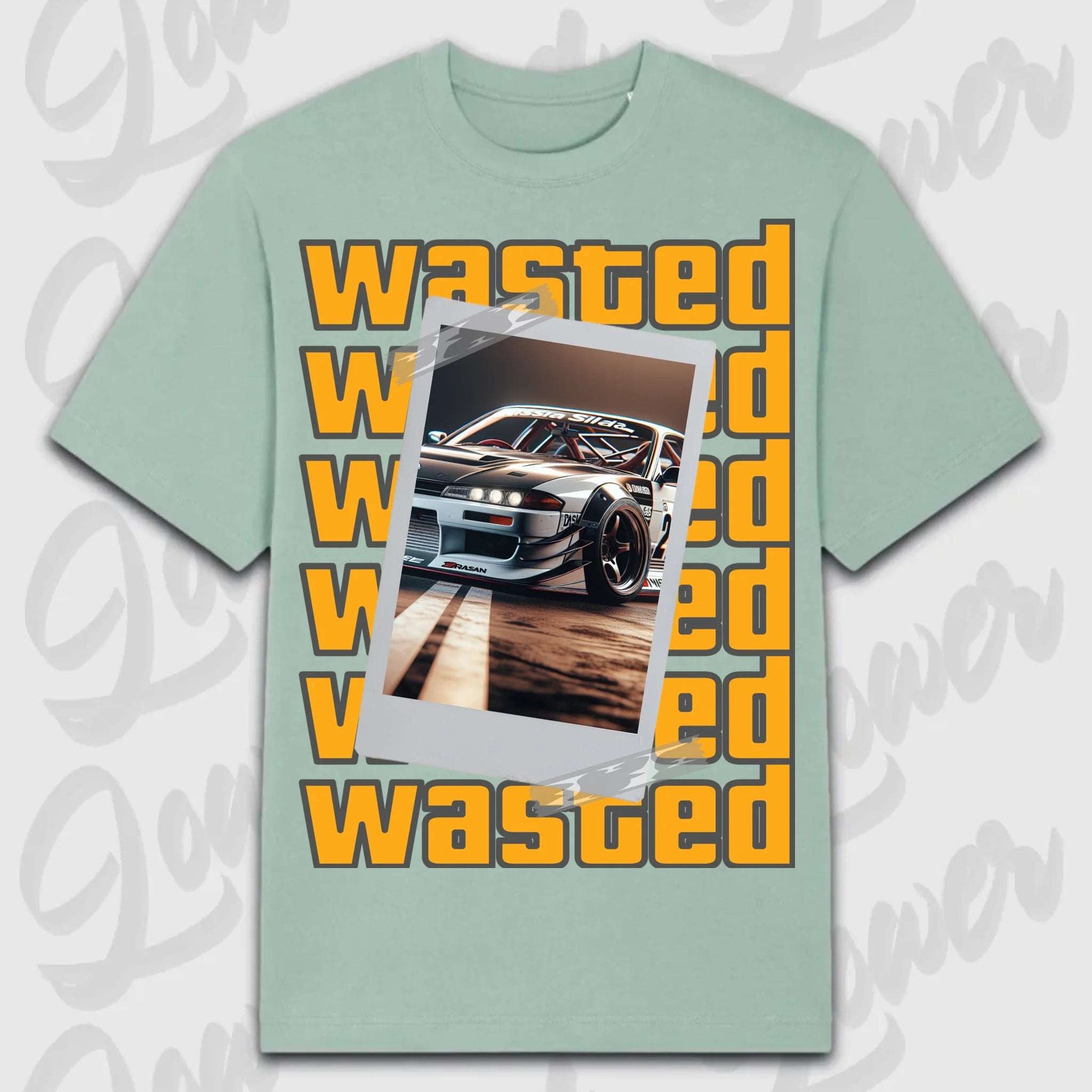 T-Shirt your Car Wasted Oversized T-Shirt ( Front Print ) Aloe