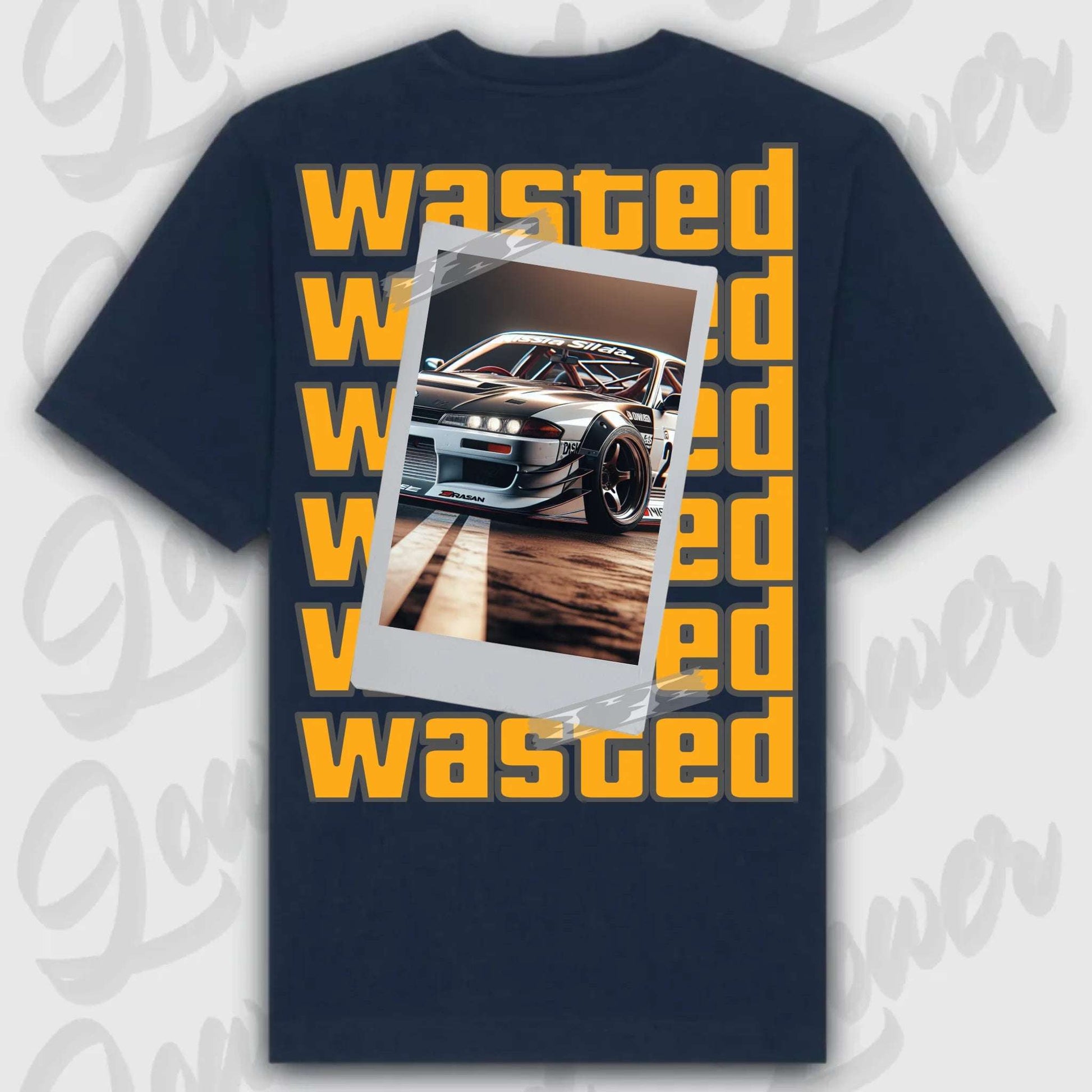 T-Shirt your Car Wasted Oversized T-Shirt ( Back Print )