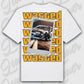 T-Shirt your Car Wasted Oversized T-Shirt ( Back Print ) White