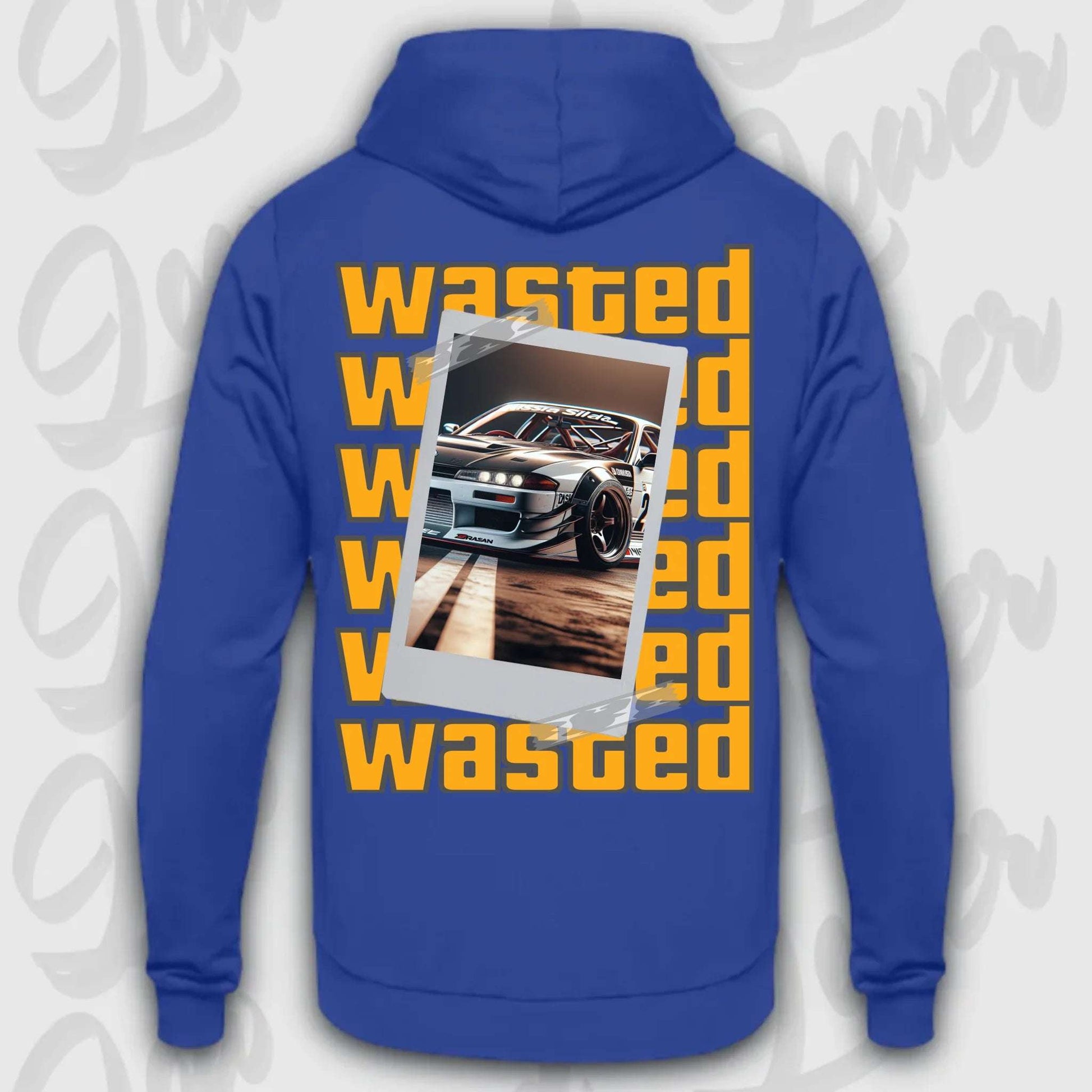 Hoodie your Car Wasted Standard Hoodie Royal-Blue
