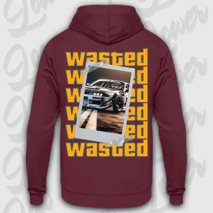 Hoodie your Car Wasted Standard Hoodie Burgundy
