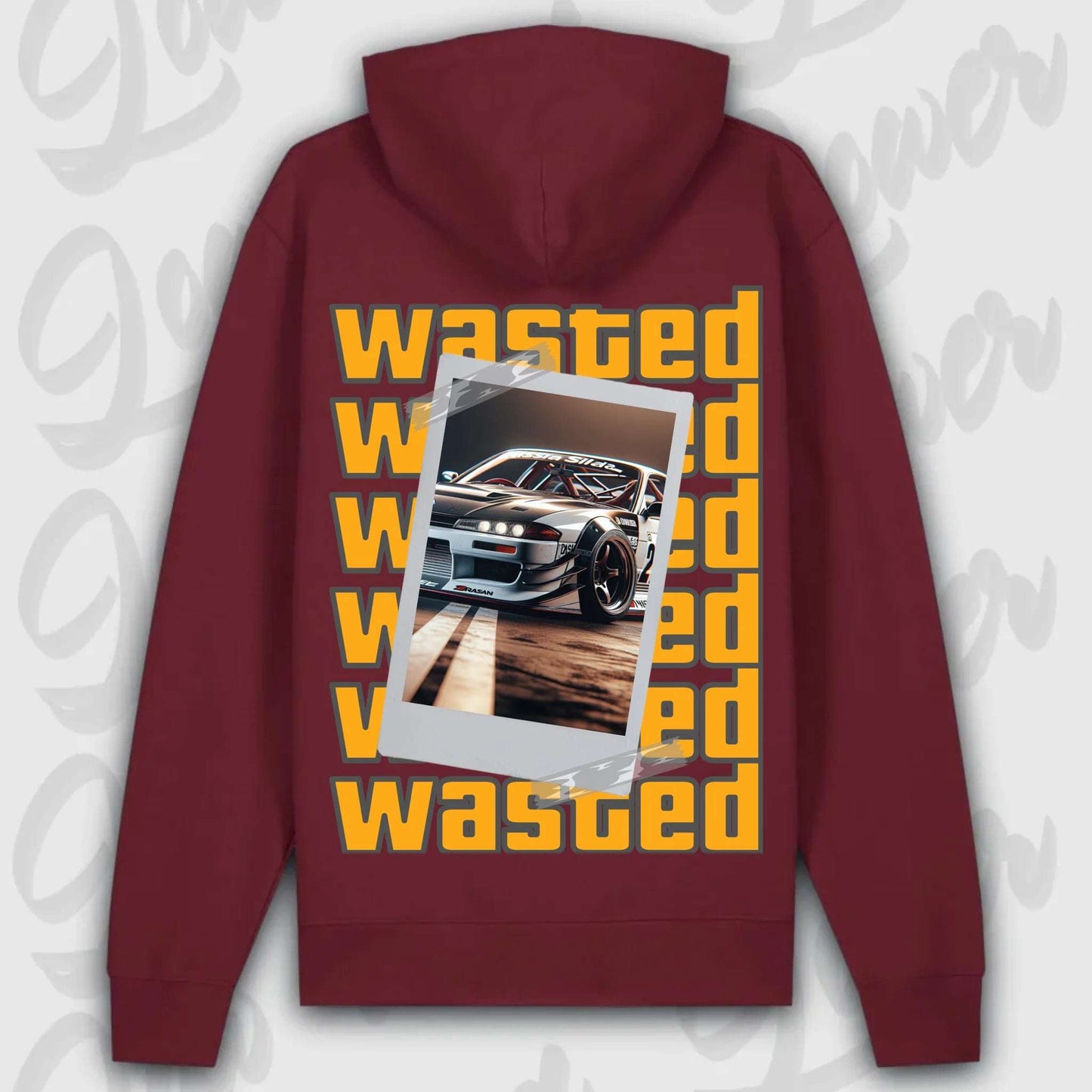 Hoodie your Car Wasted Premium Hoodie Burgundy