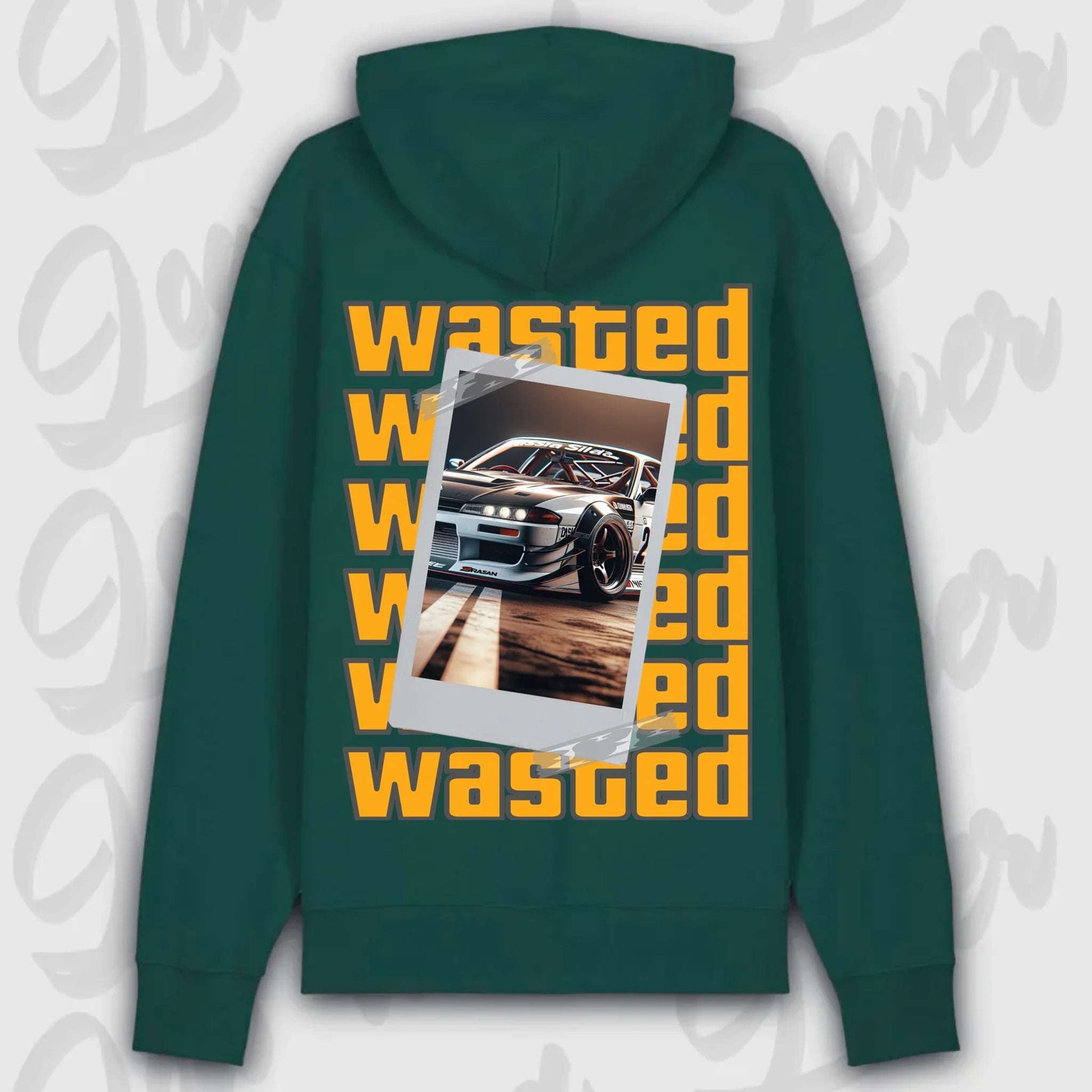 Hoodie your Car Wasted Premium Hoodie Glazed-Green