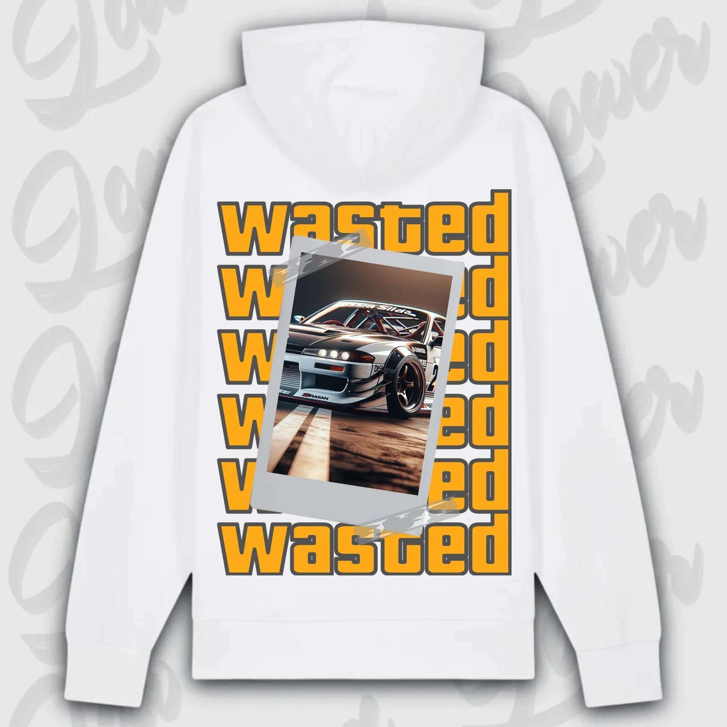 Hoodie your Car Wasted Premium Hoodie White