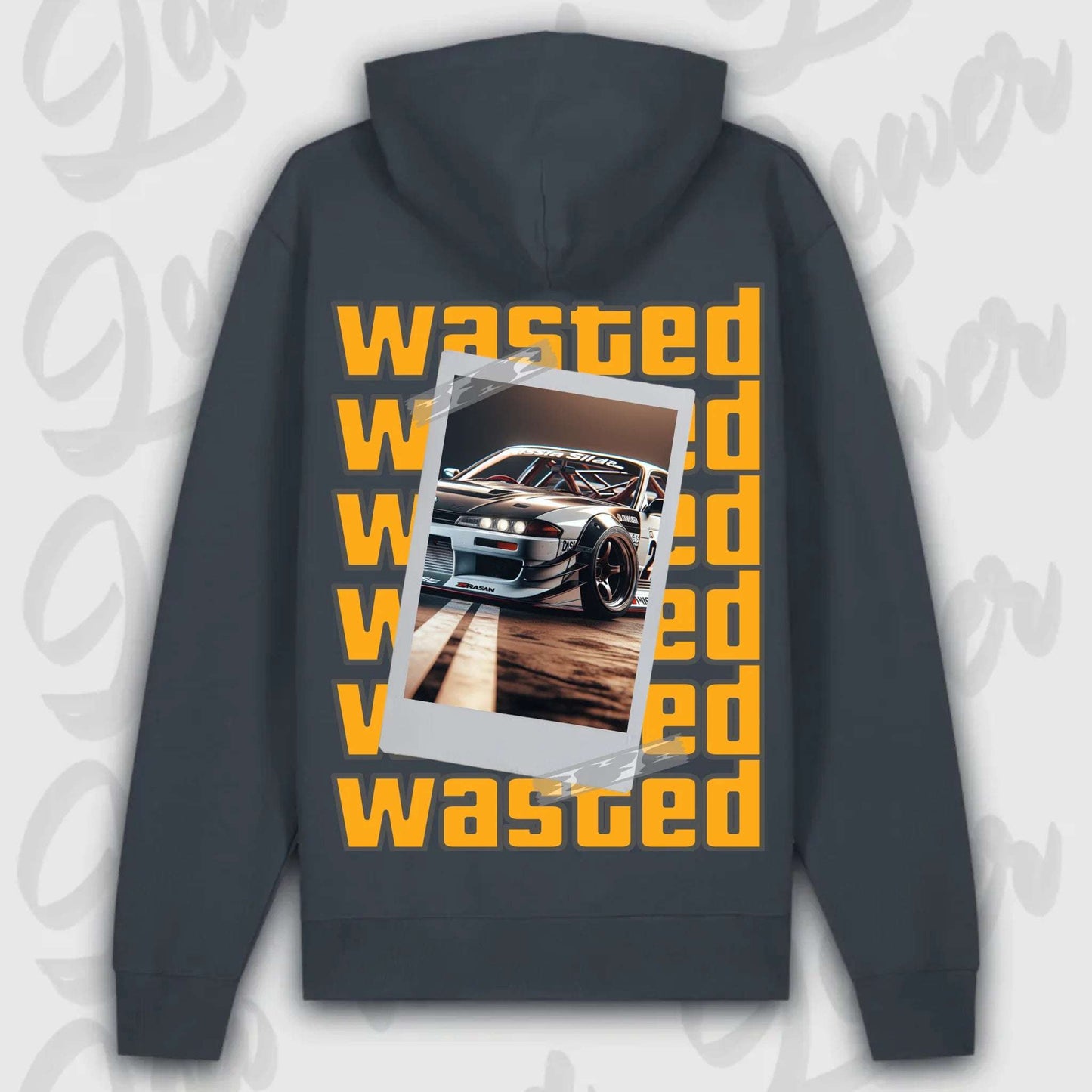 Hoodie your Car Wasted Premium Hoodie India-Ink-Grey