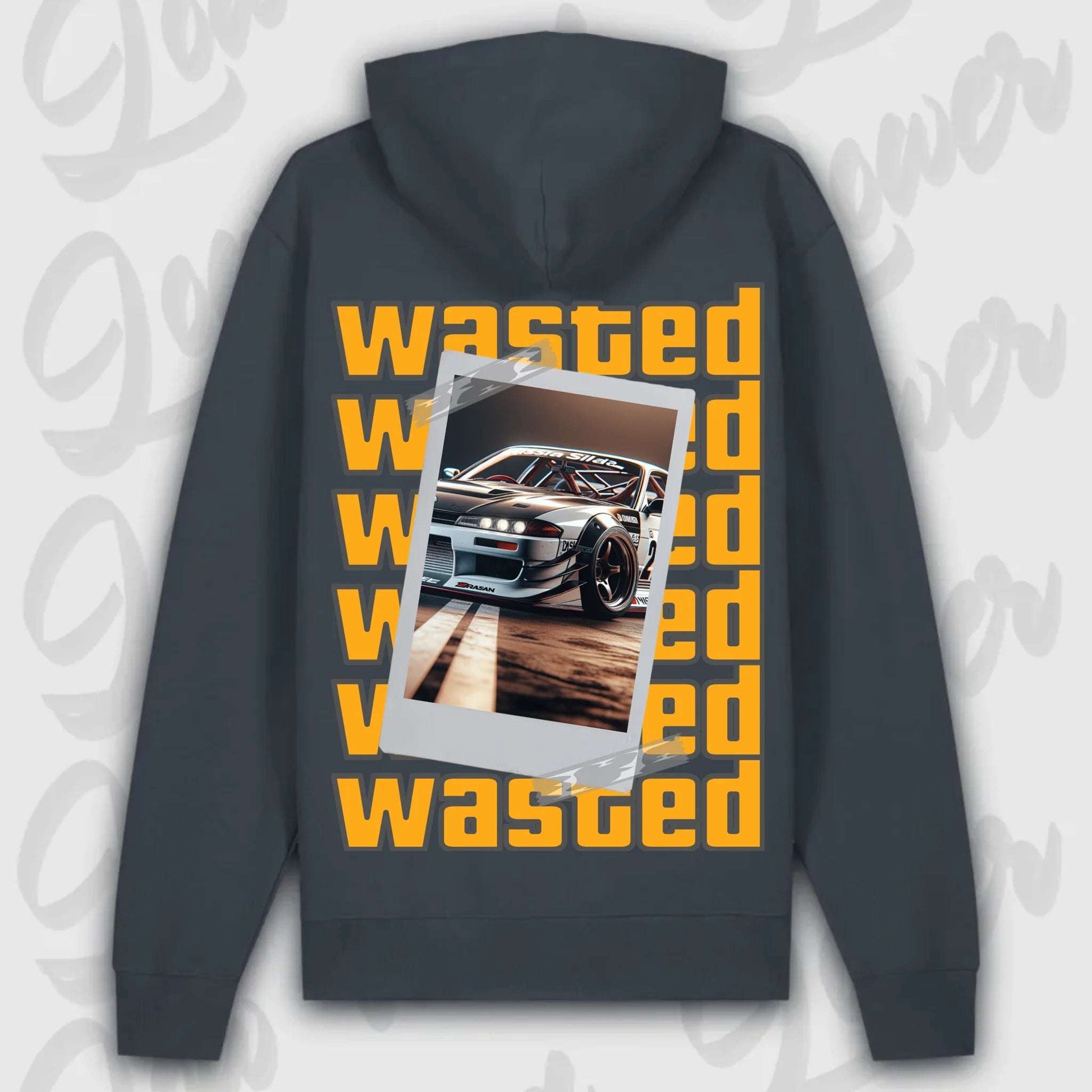 Hoodie your Car Wasted Premium Hoodie India-Ink-Grey