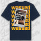 T-Shirt your Car Wasted Standard T-Shirt ( Back Print ) French-Navy