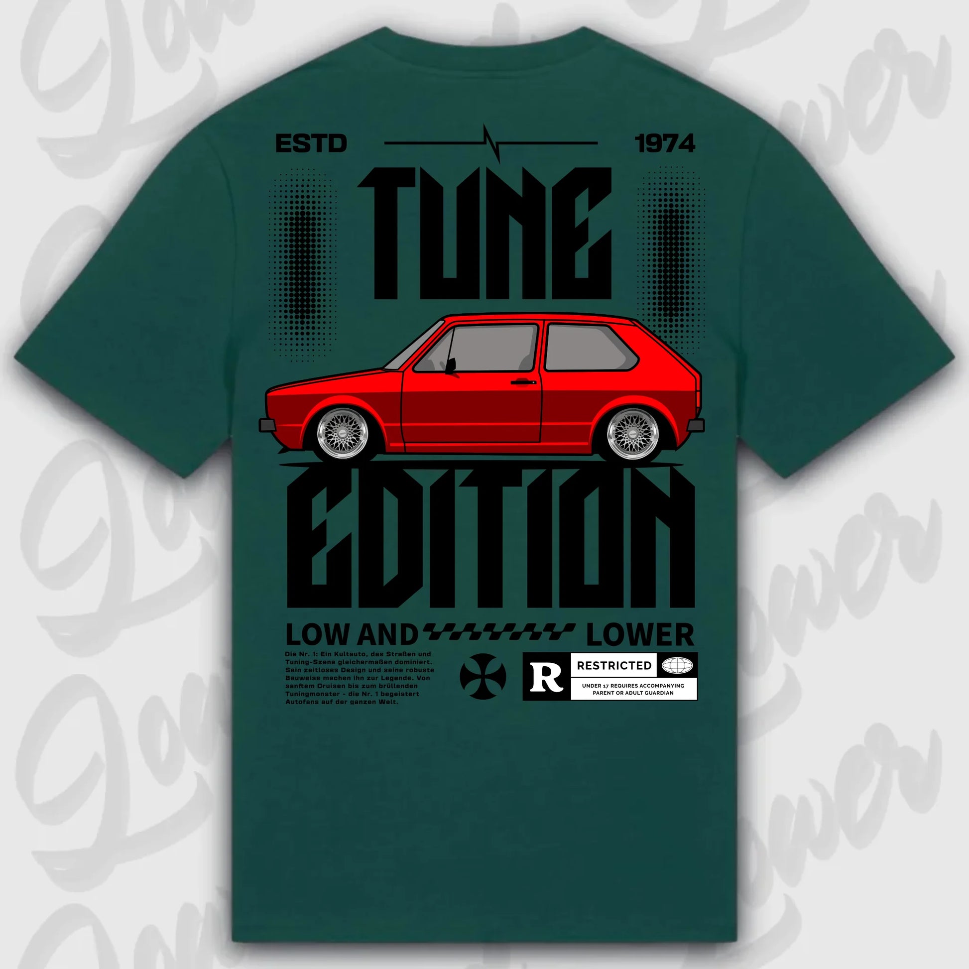 Mockup Stand shirt teeinblue -      