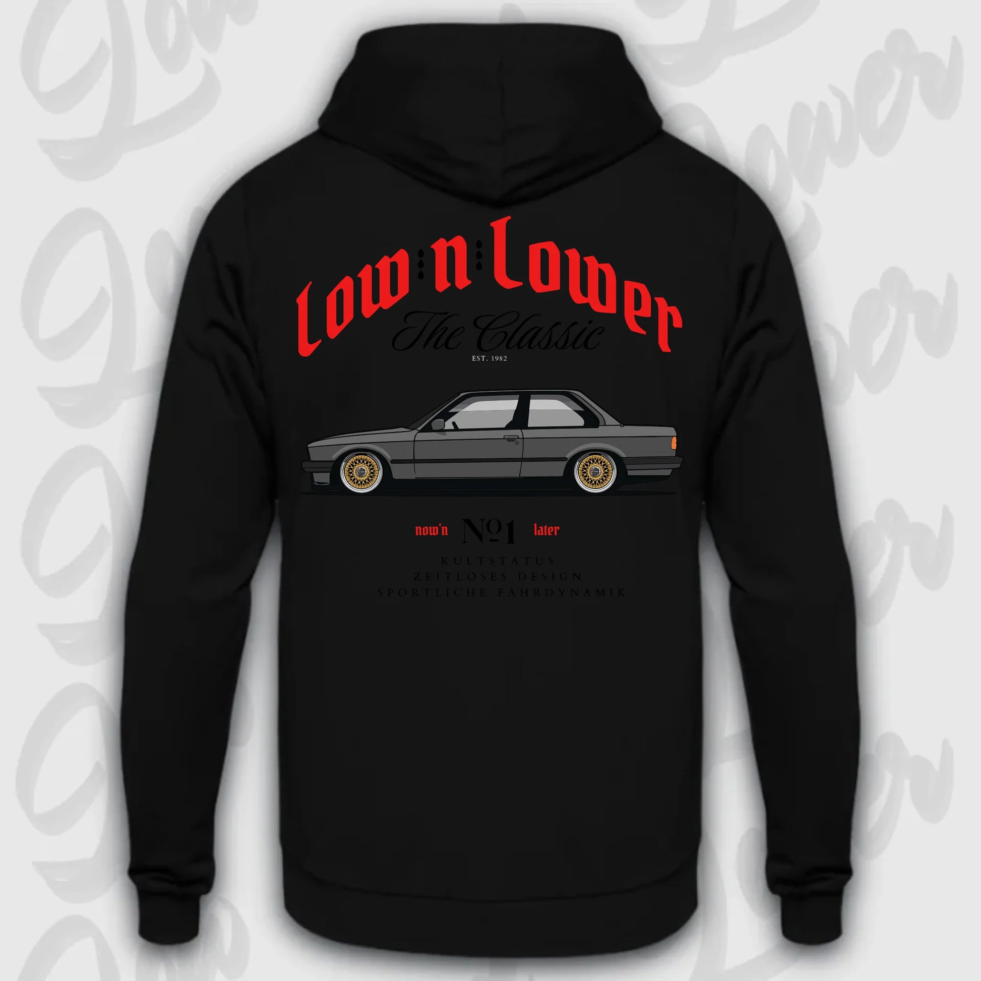 Hoodie E30 - personalisierbar Standard Hoodie Deep-Black