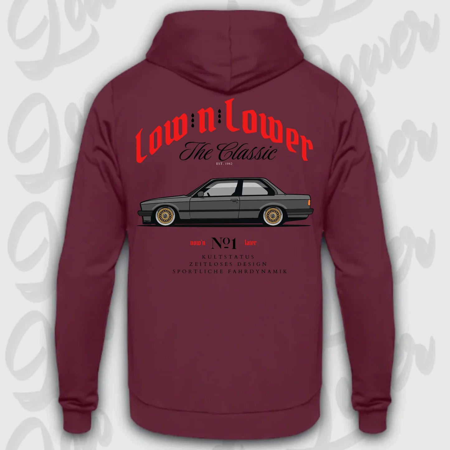 Hoodie E30 - personalisierbar Standard Hoodie Burgundy