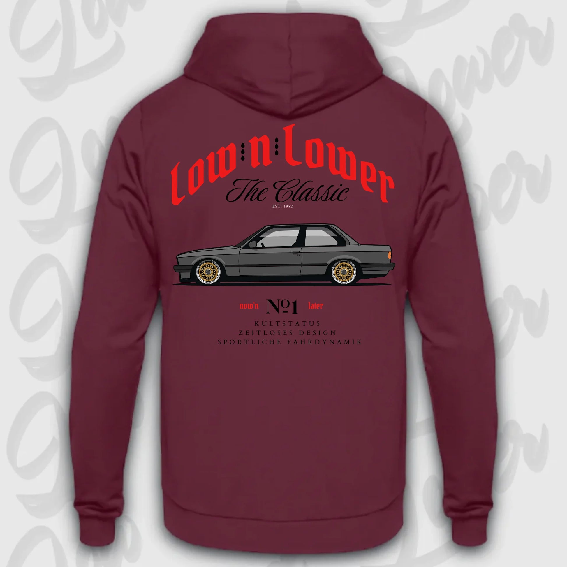 Hoodie E30 - personalisierbar Standard Hoodie Burgundy