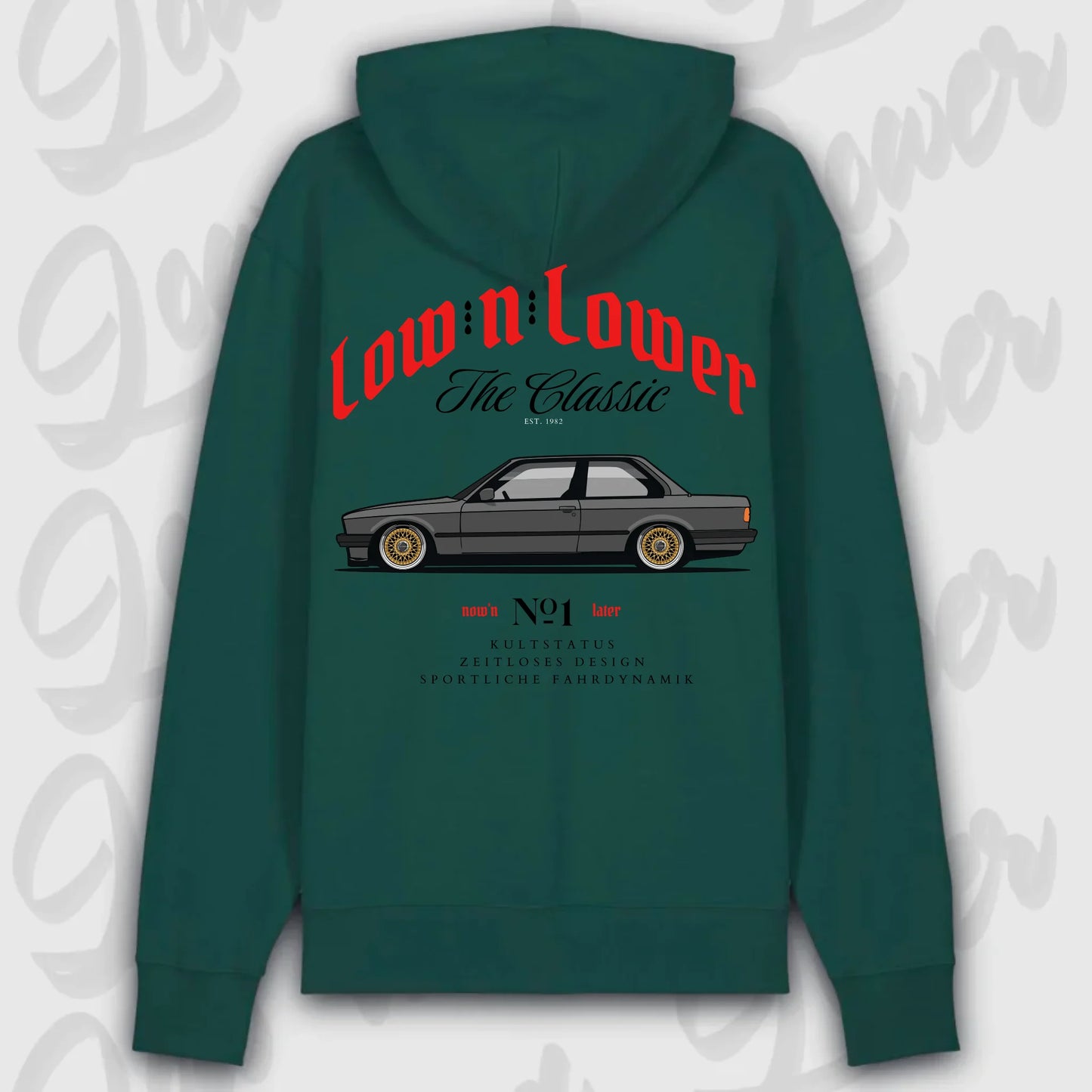 Hoodie E30 - personalisierbar Premium Hoodie Glazed-Green