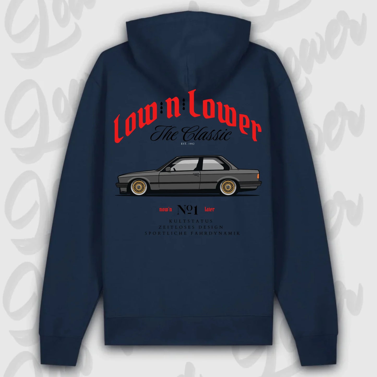 Hoodie E30 - personalisierbar Premium Hoodie French-Navy