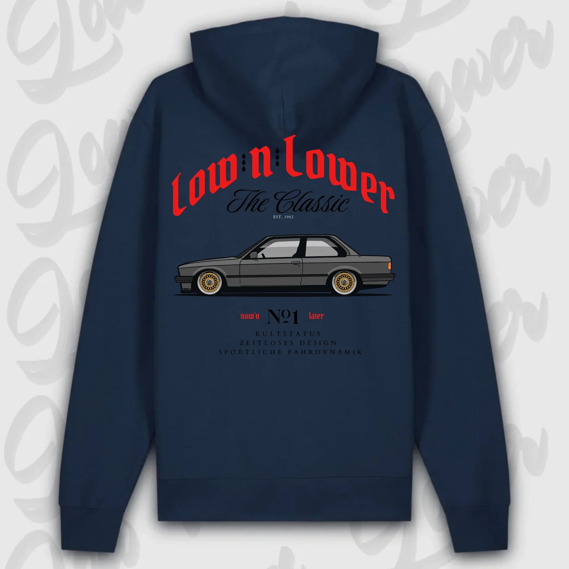 Hoodie E30 - personalisierbar Premium Hoodie French-Navy