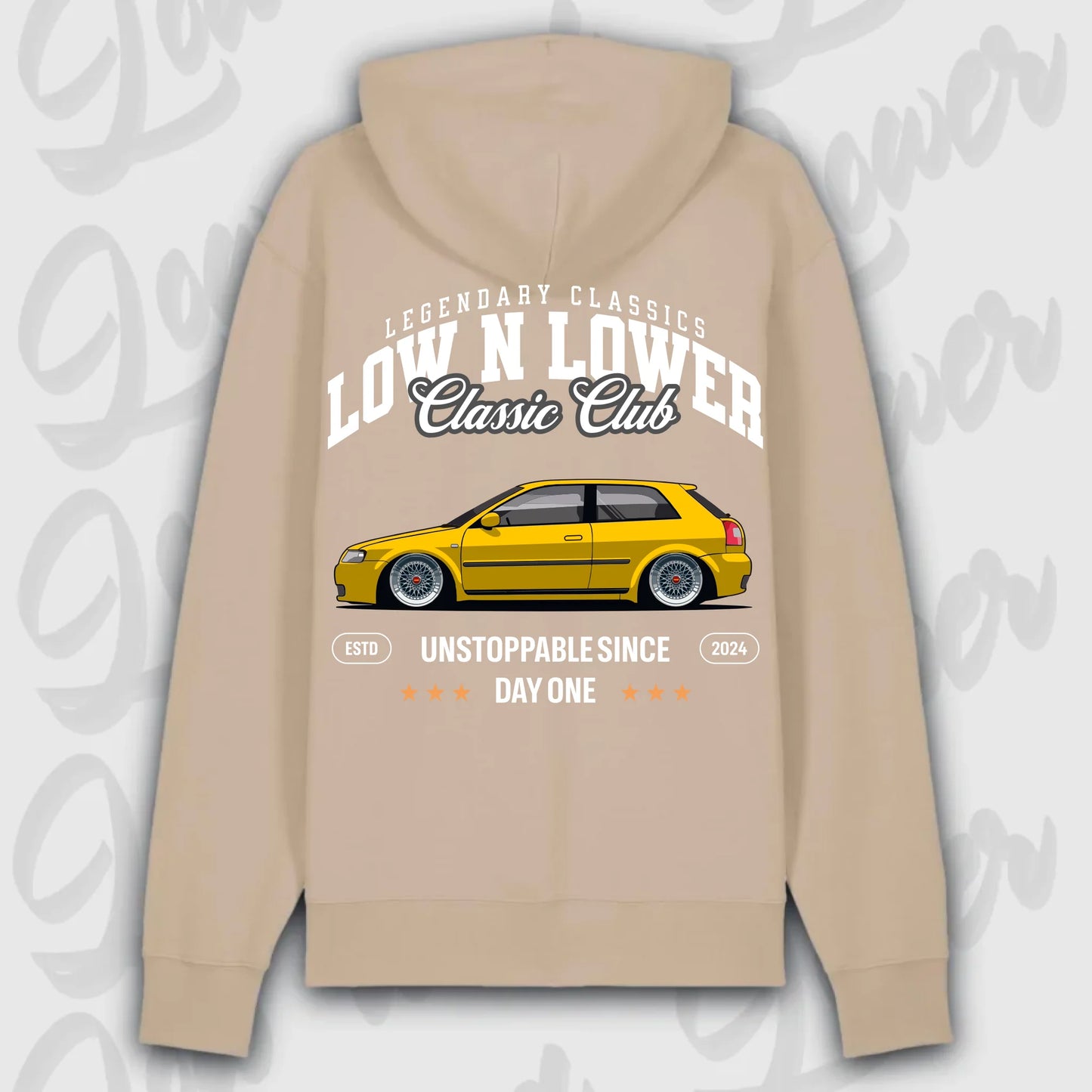 Hoodie S3 - personalisierbar Premium Hoodie Desert-Dust