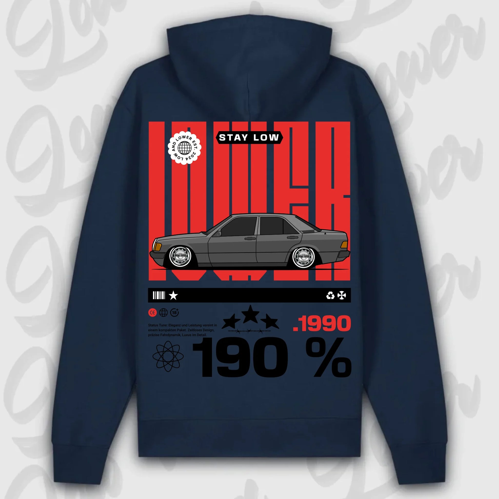 Hoodie 190e/ 190e Kombi - personalisierbar Premium Hoodie French-Navy