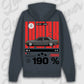 Hoodie 190e/ 190e Kombi - personalisierbar Premium Hoodie India-Ink-Grey