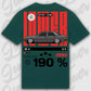T-Shirt 190e/ 190e Kombi - personalisierbar Standard T-Shirt ( Back Print ) Glazed-Green XXL