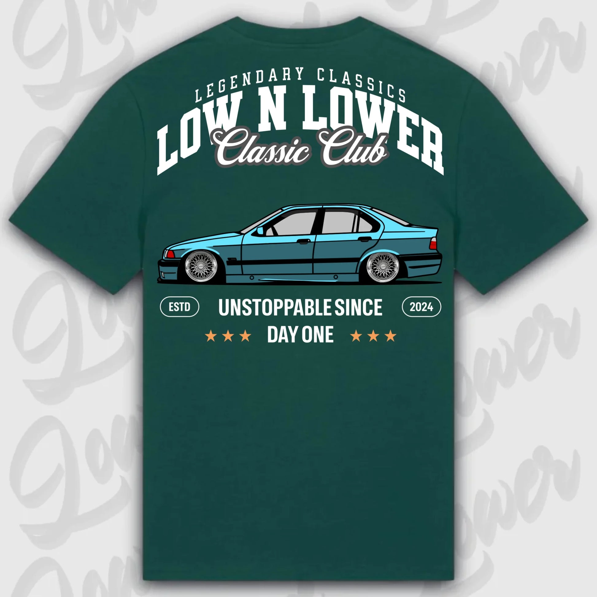 T-Shirt E36 - personalisierbar Standard T-Shirt ( Back Print ) Glazed-Green XXL