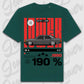 T-Shirt 190e/ 190e Kombi - personalisierbar Oversized T-Shirt ( Front Print ) Glazed-Green