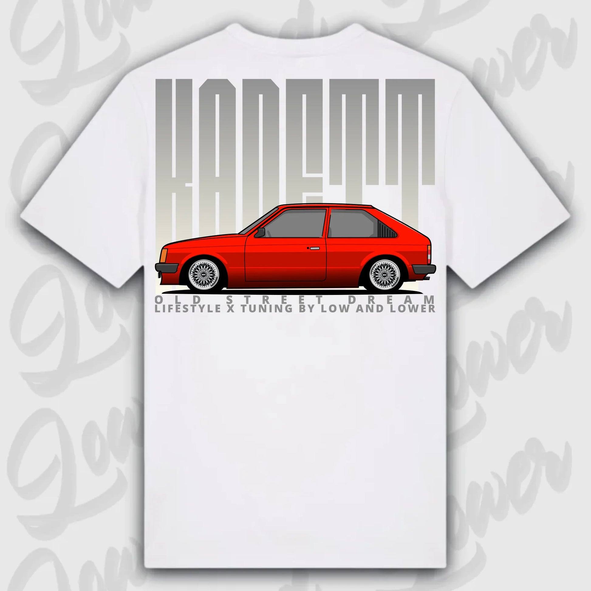 T-Shirt Kadett D - personalisierbar Standard T-Shirt ( Back Print ) White