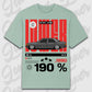 T-Shirt 190e/ 190e Kombi - personalisierbar Oversized T-Shirt ( Front Print ) Aloe